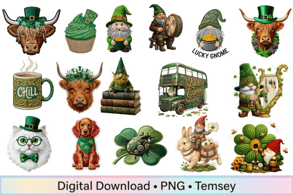 Celebrate St. Patrick’s Day with the St Patrick Lucky PNG Bundle: A Must-Have for Creative Entrepreneurs