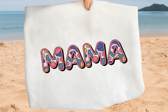 Colorful Pattern Mama Mother's Day PNG: A Creative Solution for Modern Design Needs