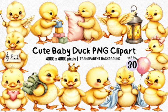 Cute Baby Duck Clipart PNG Bundle: Strategic Value for Creative and Business Projects