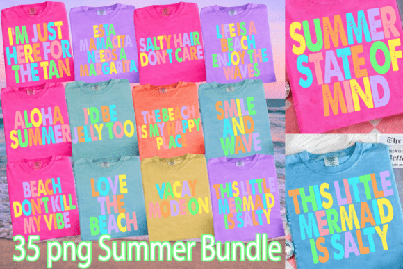 Discover the Perfect Touch for Your Summer Projects with the Summer Vibes PNG Bundle