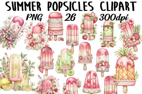 Enhance Your Creative Projects with Summer Popsicles Clipart
