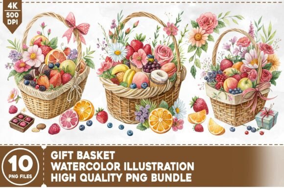 Gift Basket PNG Bundle: A Practical Resource for Creative and Commercial Projects