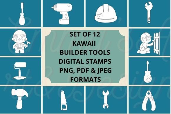Kawaii Builder Tool Digital Stamps: A Practical Creative Resource for Planners and Makers