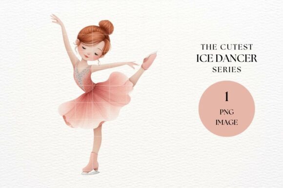 Pink Figure Skater Clipart: A Strategic Design Element for Creative and Professional Projects