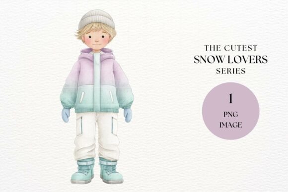 Winter Snow Boy Pastel Outfit Clipart: A Strategic Creative Asset